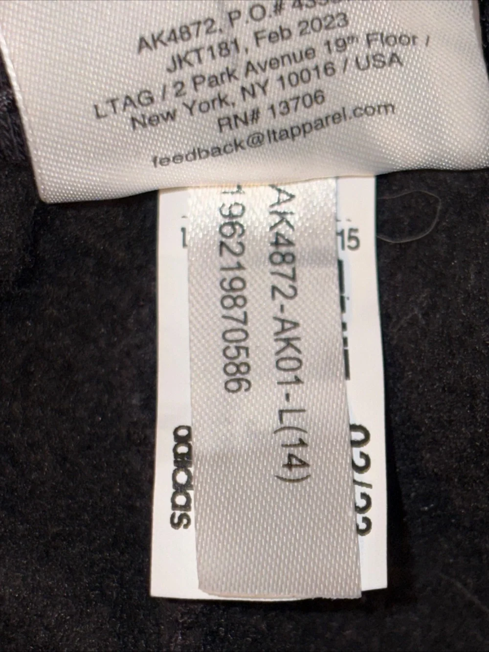 adidas Black Joggers with White Side Stripes - Kids